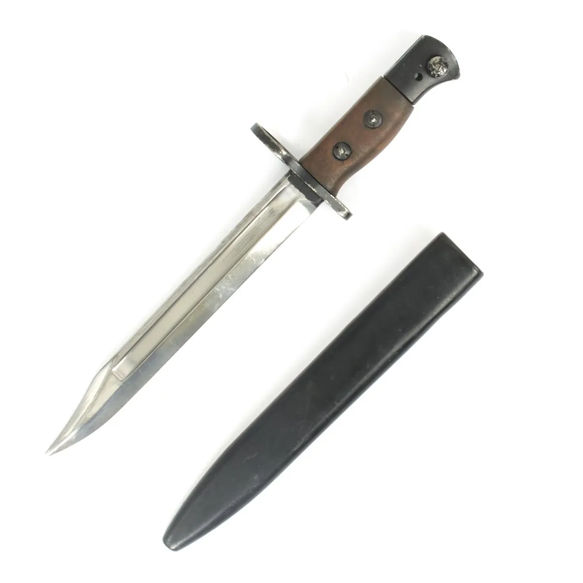 Original British Enfield No.5 Jungle Carbine MkII Bayonet with Scabbard by Poole - Dated 1947