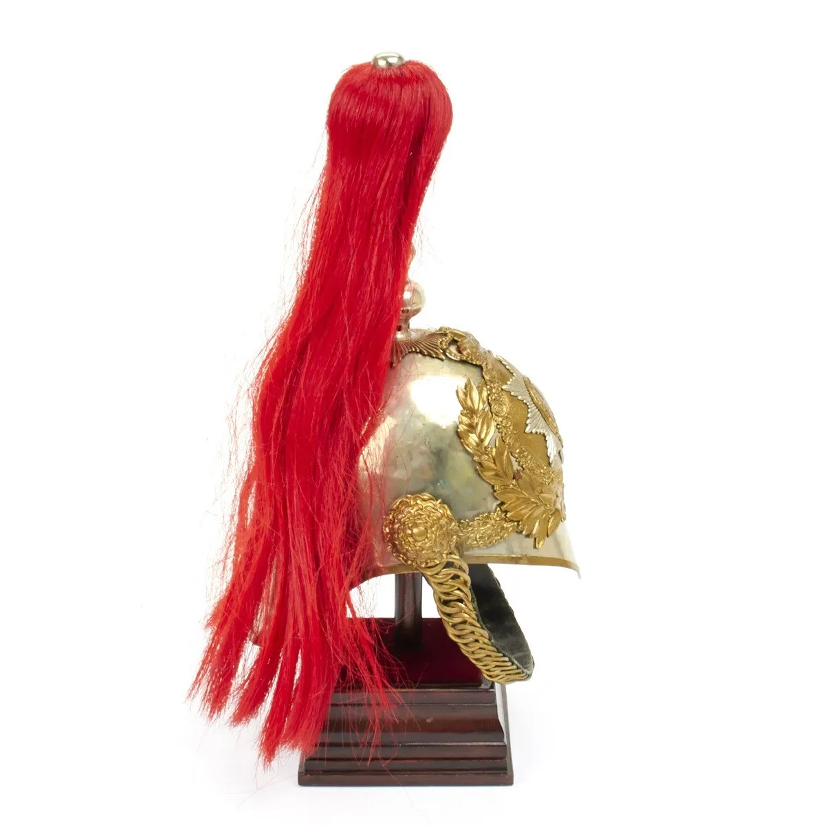 Original British Household Cavalry Horse Guard Parade Helmet with Red Plume