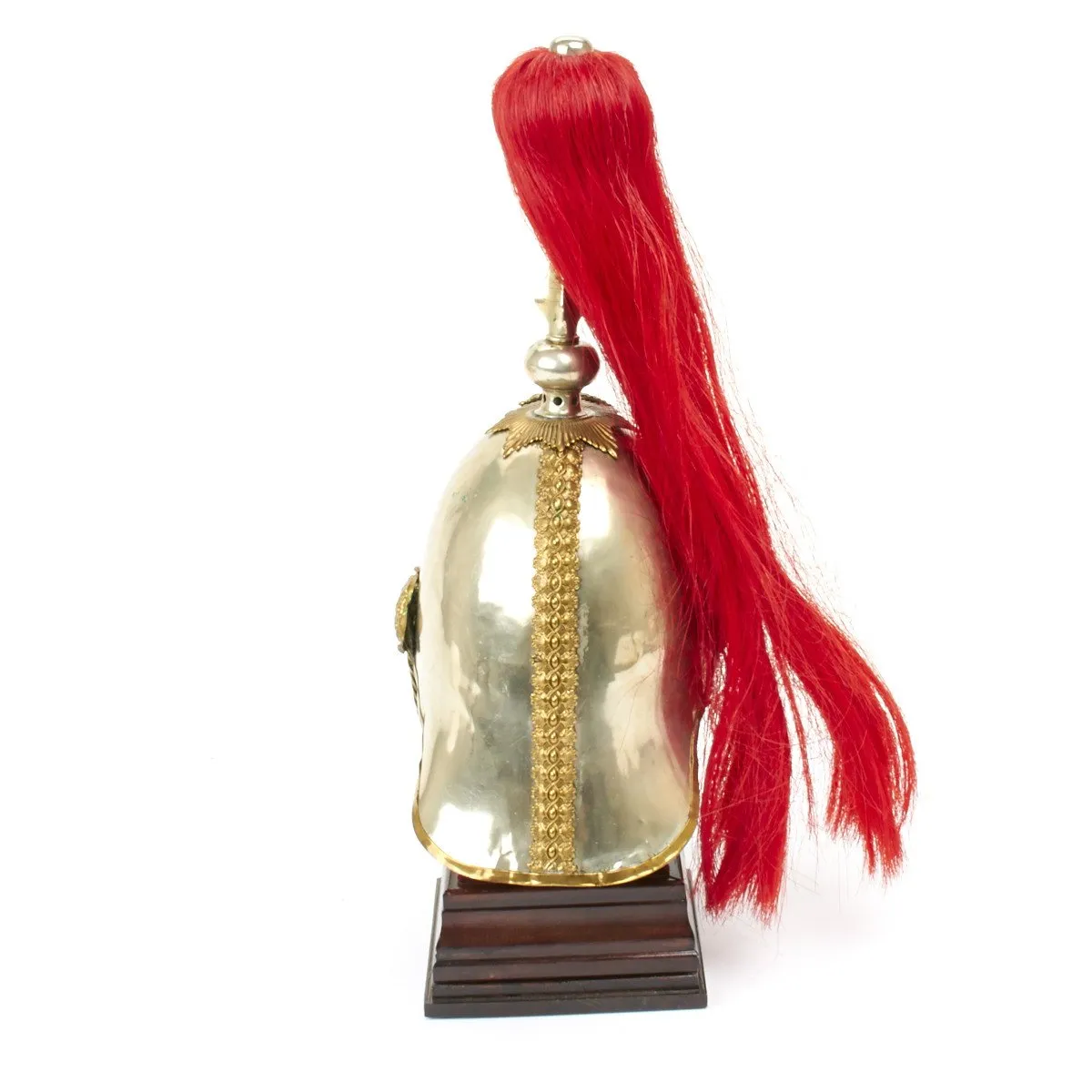 Original British Household Cavalry Horse Guard Parade Helmet with Red Plume