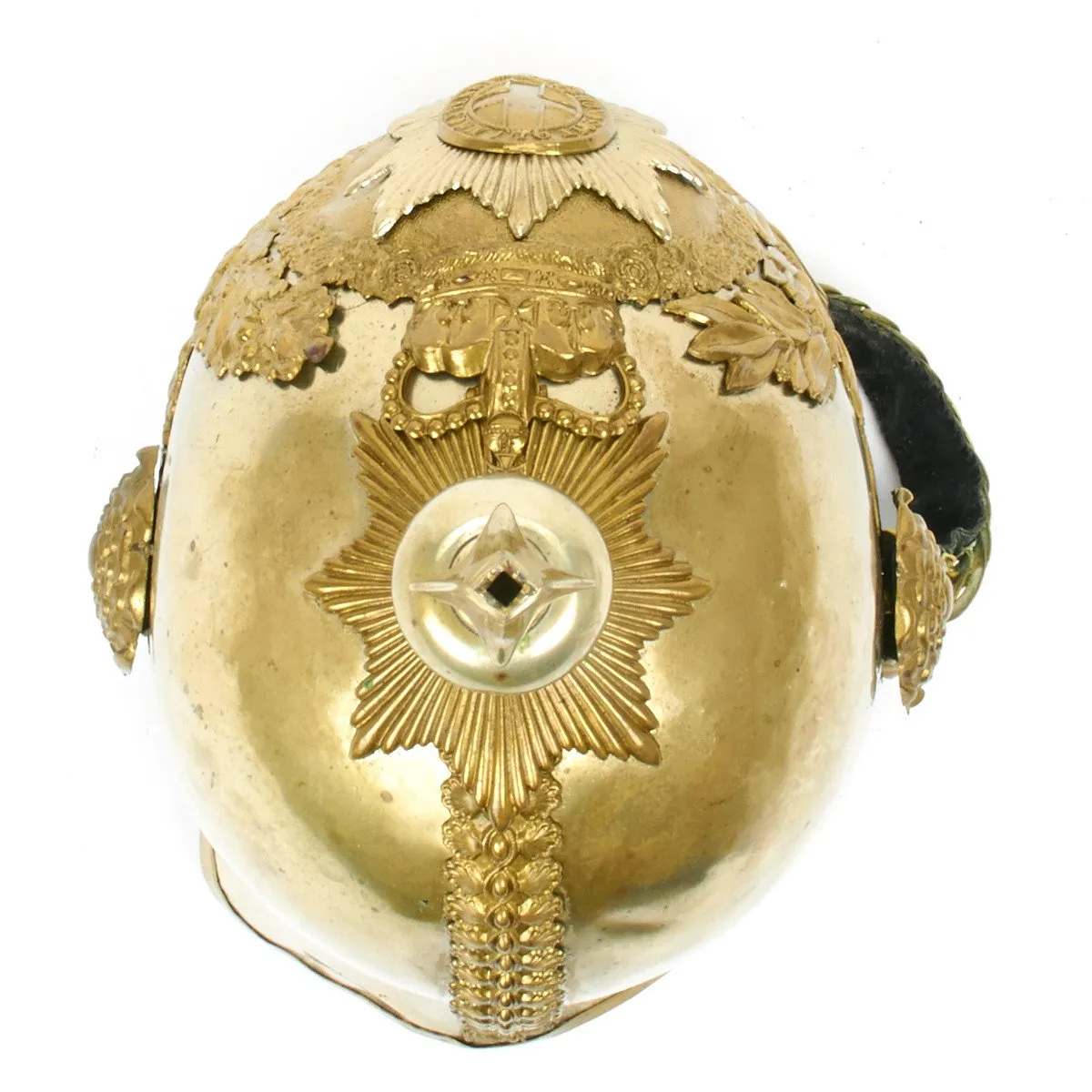 Original British Household Cavalry Life Guard Parade Helmet with White Plume