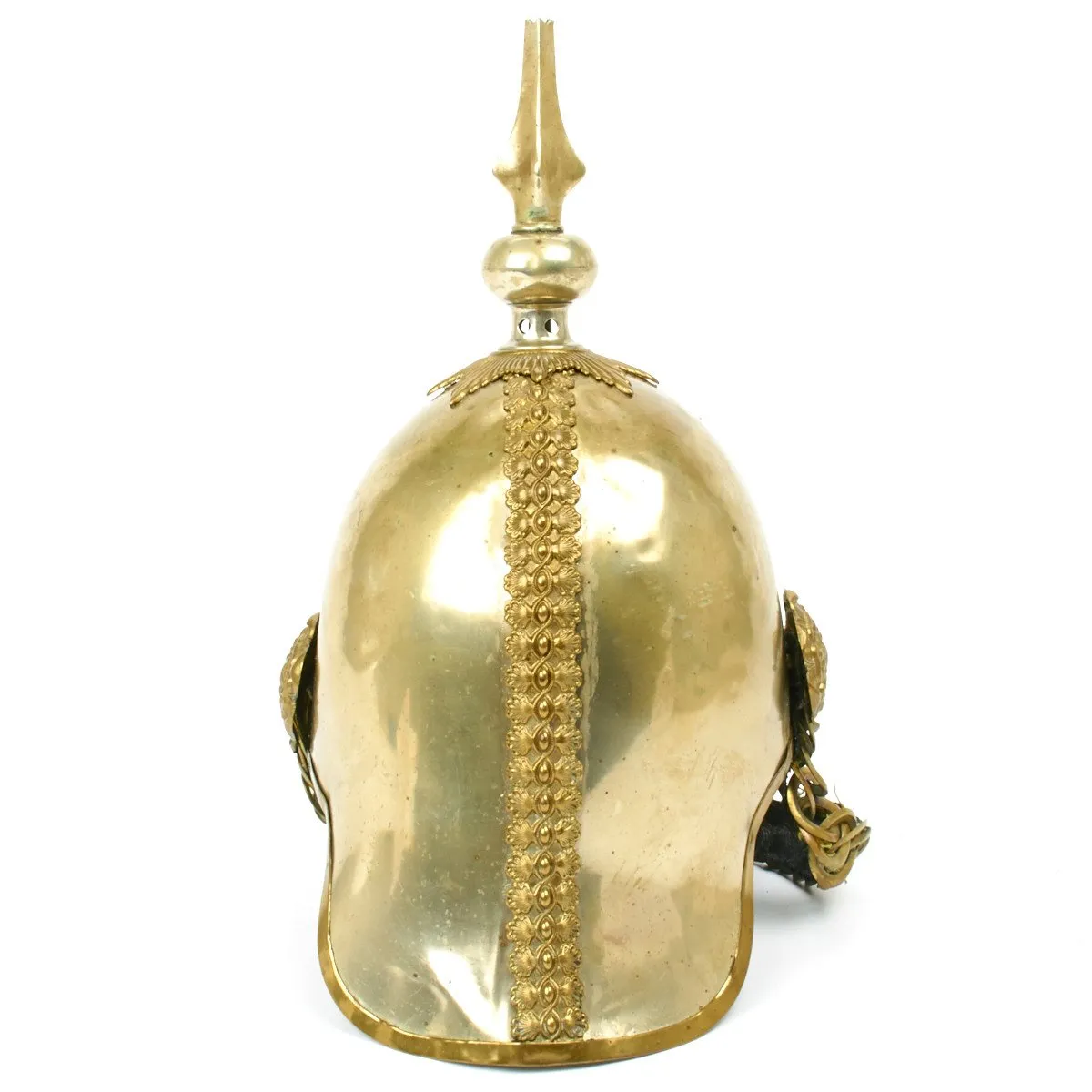 Original British Household Cavalry Life Guard Parade Helmet with White Plume