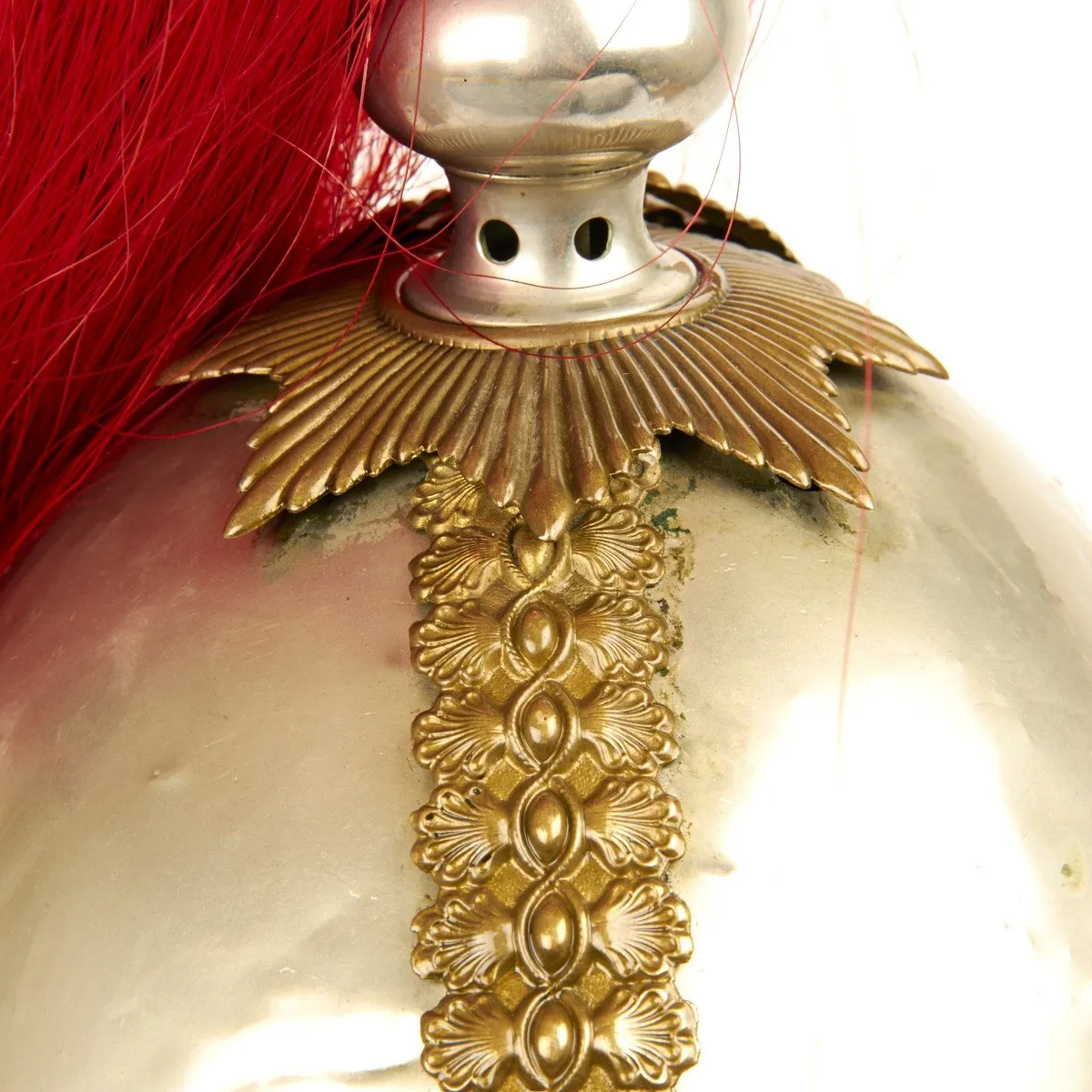 Original British King Edward 7th Blues Horse Guard Household Cavalry Helmet- Circa 1902