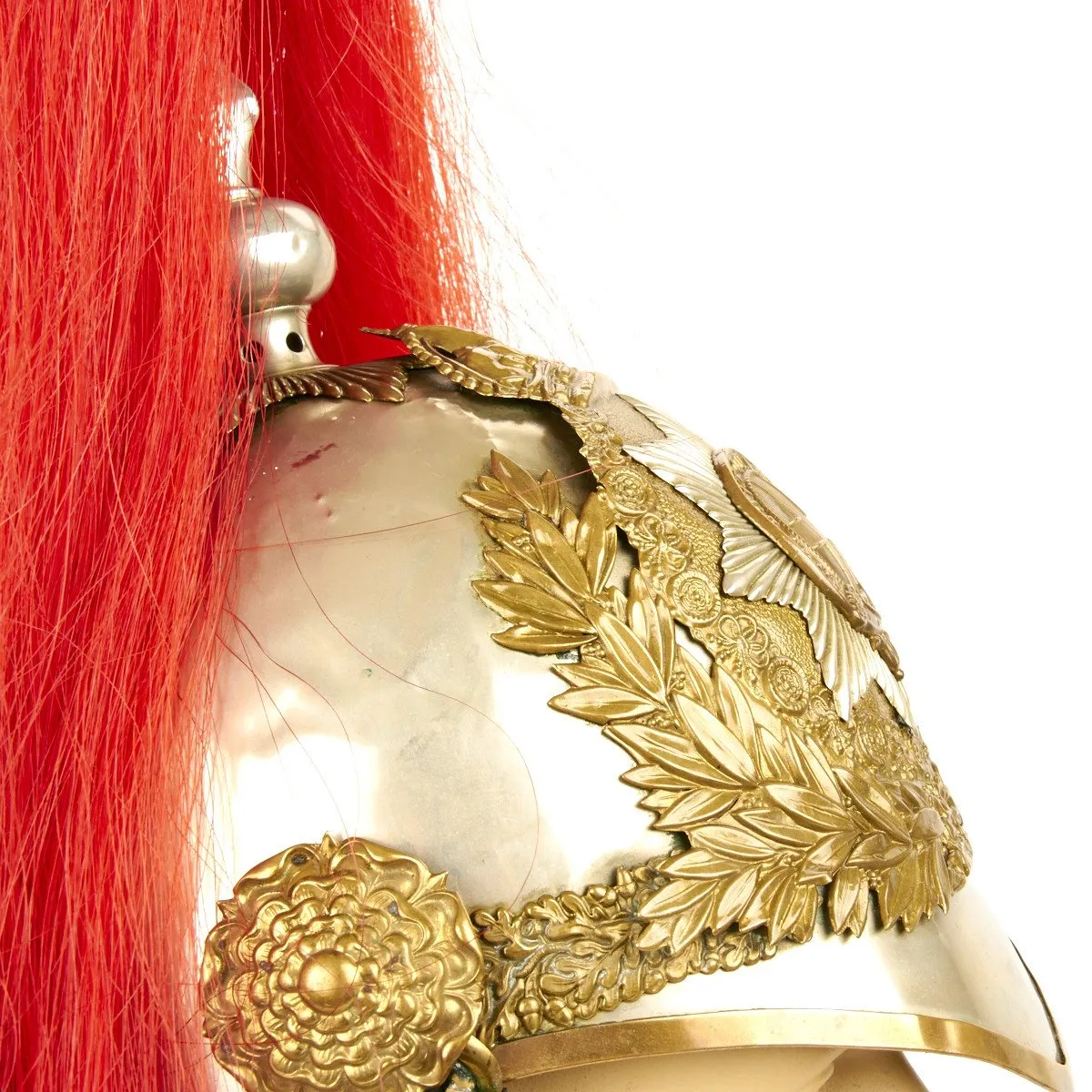 Original British King Edward 7th Blues Horse Guard Household Cavalry Helmet- Circa 1902