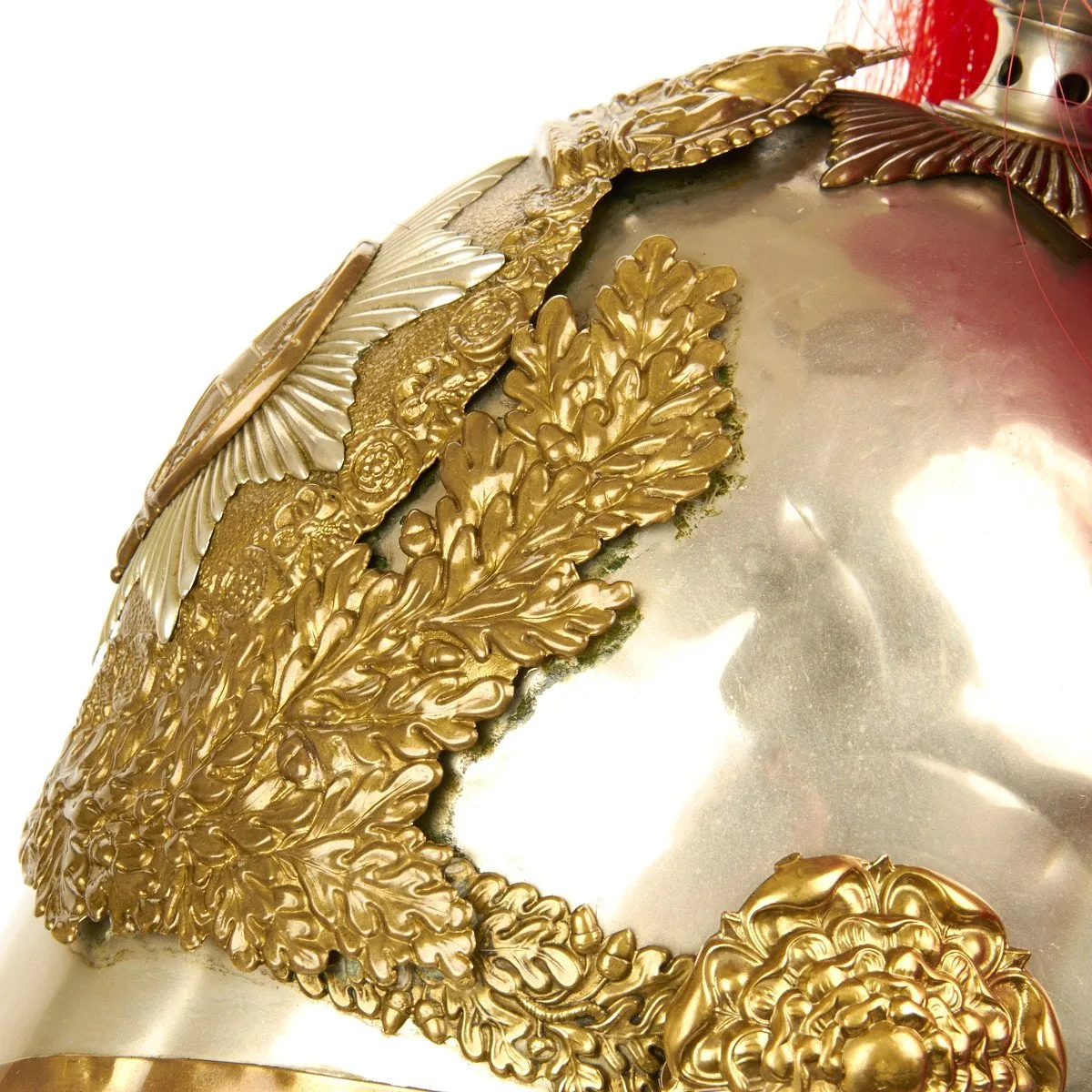 Original British King Edward 7th Blues Horse Guard Household Cavalry Helmet- Circa 1902