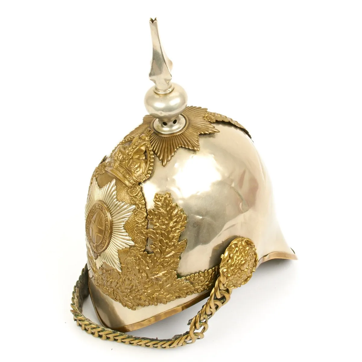 Original British King Edward 7th Blues Horse Guard Household Cavalry Helmet- Circa 1902
