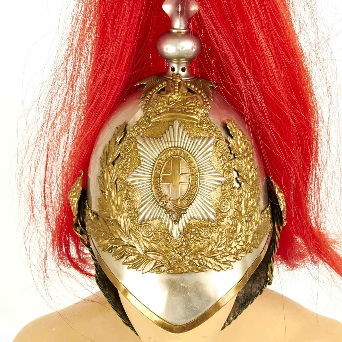 Original British King Edward 7th Blues Horse Guard Household Cavalry Helmet- Circa 1902