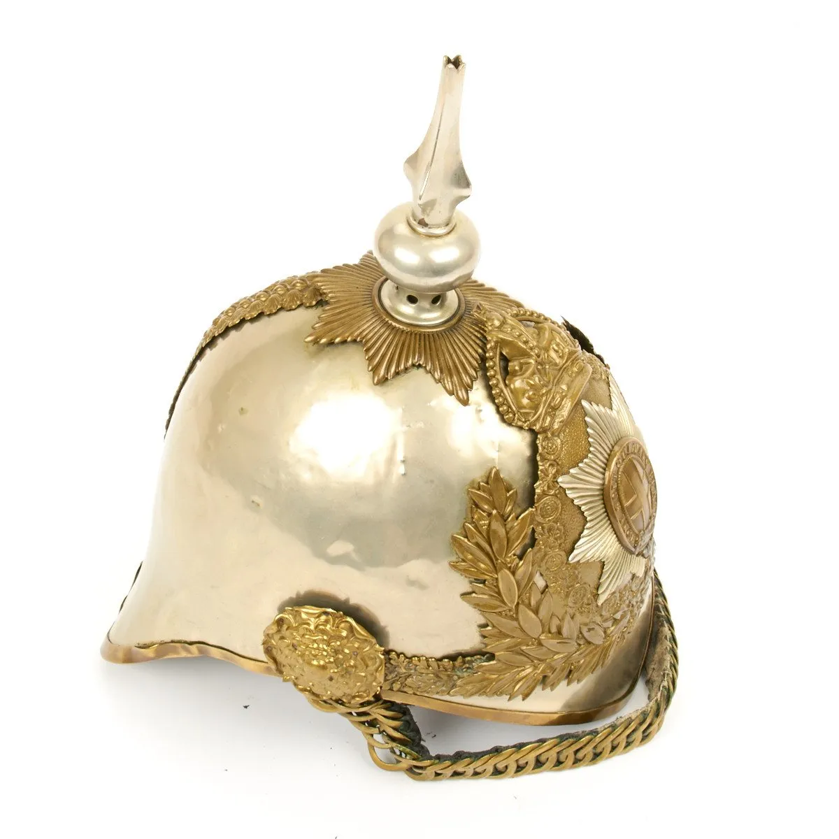 Original British King Edward 7th Blues Horse Guard Household Cavalry Helmet- Circa 1902