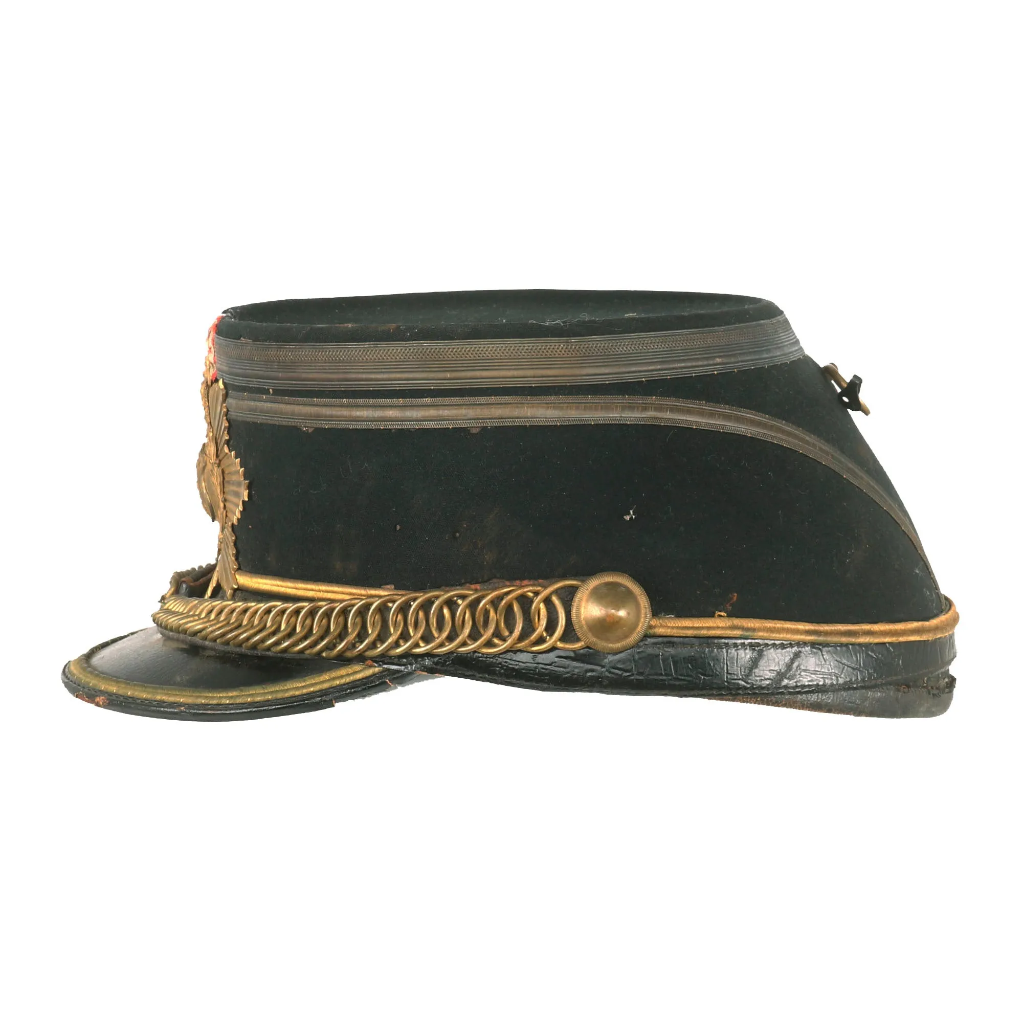 Original Danish 19th Century Named Officer Shako by Seifert & Norgaaro