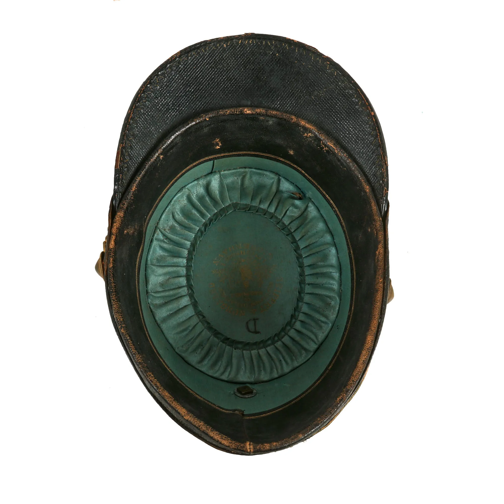 Original Danish 19th Century Named Officer Shako by Seifert & Norgaaro