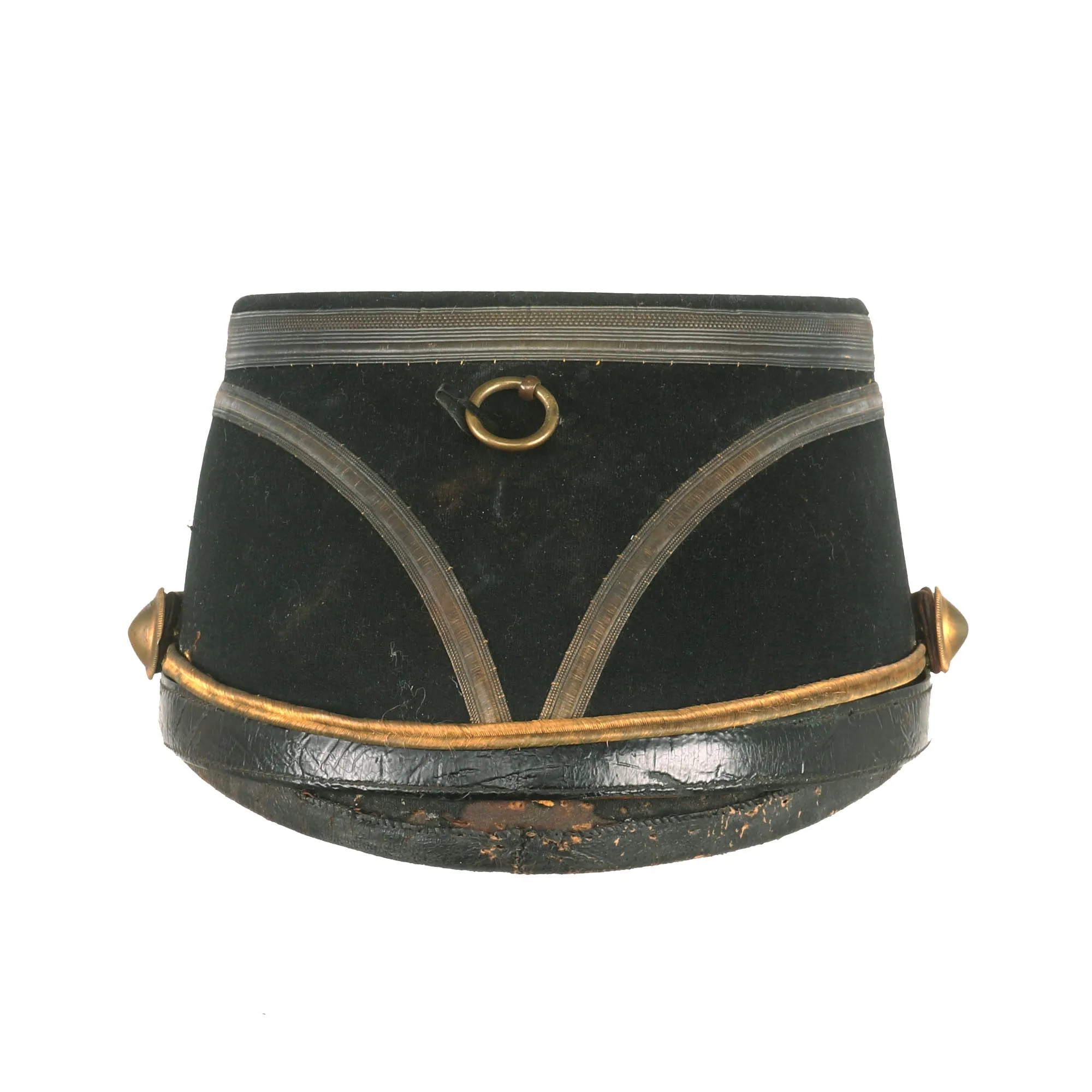 Original Danish 19th Century Named Officer Shako by Seifert & Norgaaro