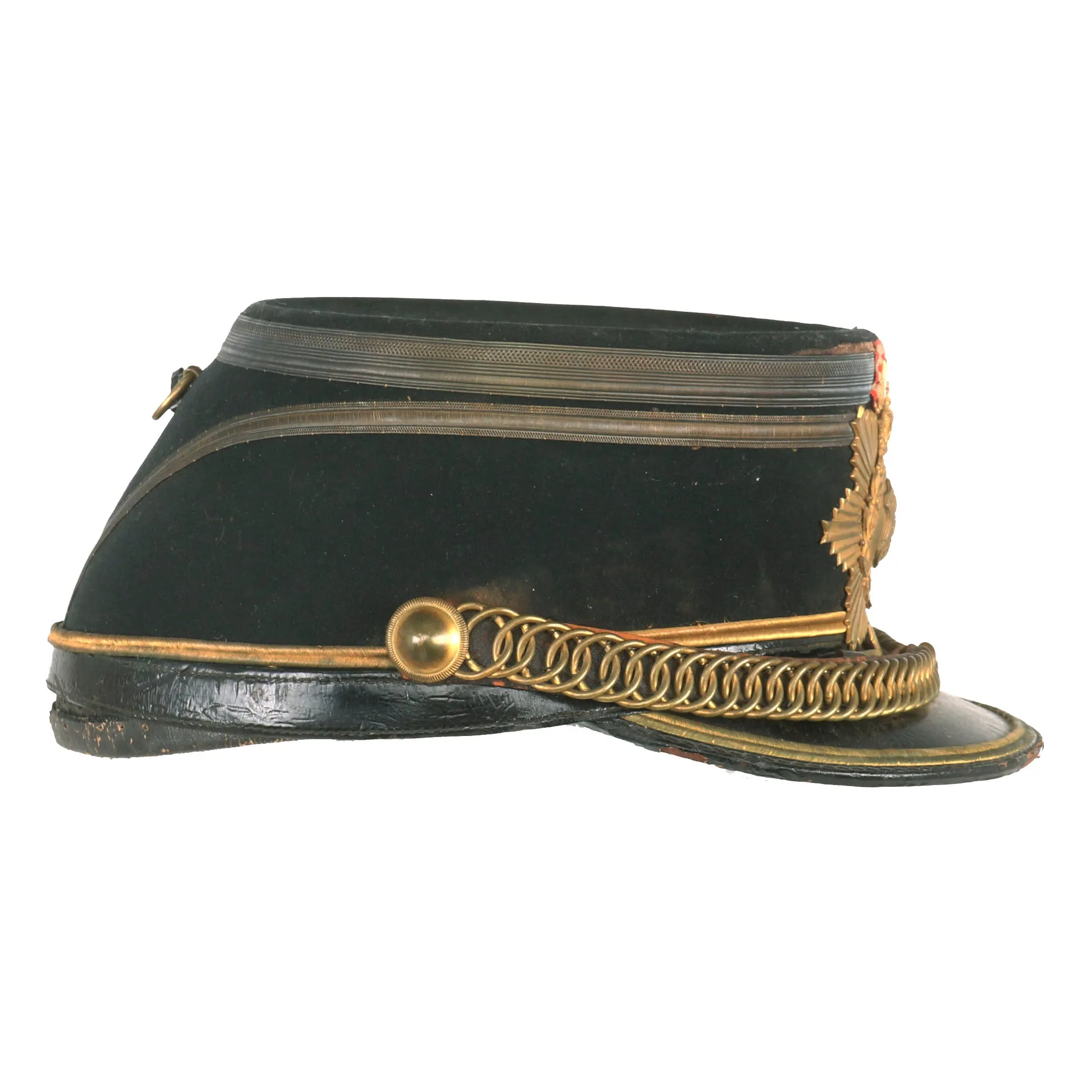 Original Danish 19th Century Named Officer Shako by Seifert & Norgaaro