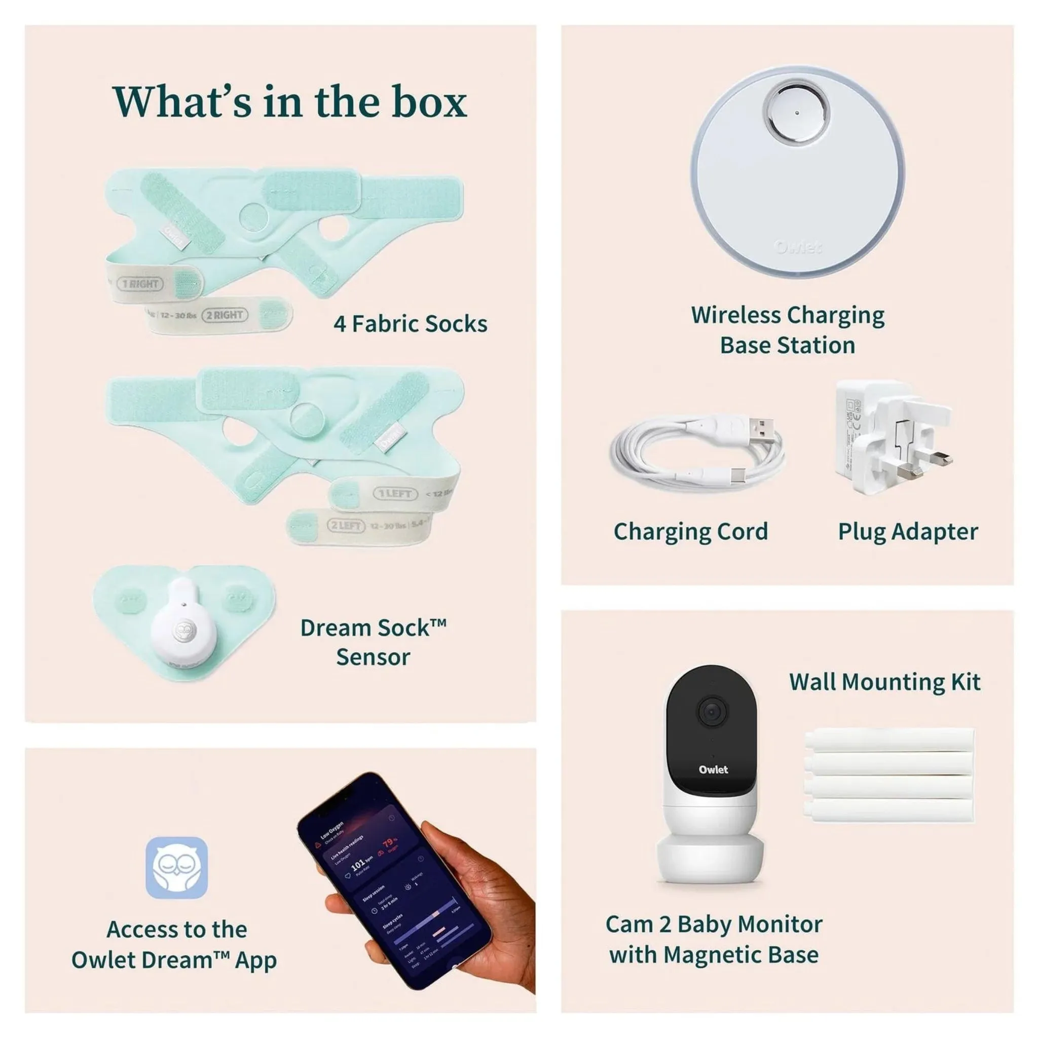 Owlet Dream Sock & Cam2 Bundle