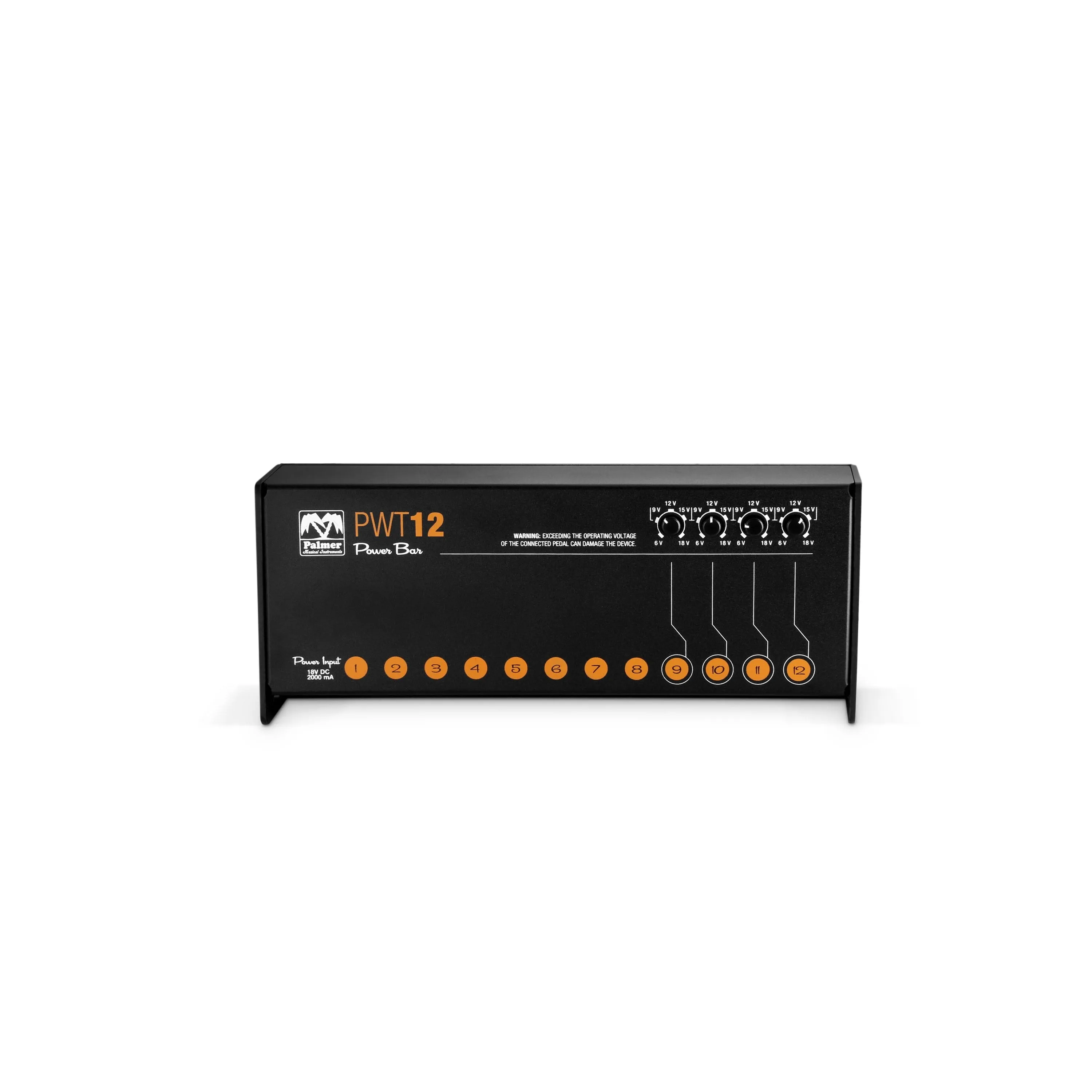 Palmer PAL-PWT12MK2 Universal 12-Outlet Pedalboard Power Supply