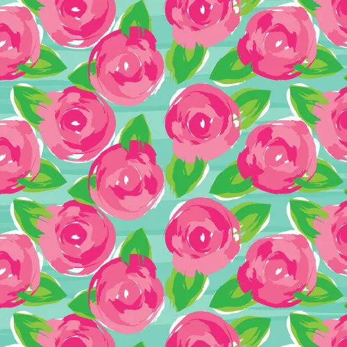 Patterned HTV - Floral Patterned Heat Transfer Vinyl, Watercolor Roses Heat Transfer Vinyl, Patterned HTV With Transfer Mask Included! 12x12" Sheet