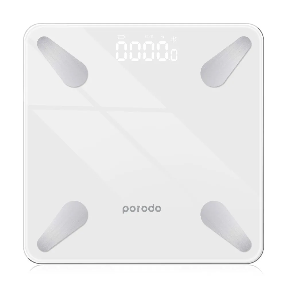 Porodo Lifestyle Bluetooth Smart Personal Scale PD-LSBSC-WH 180Kg - White