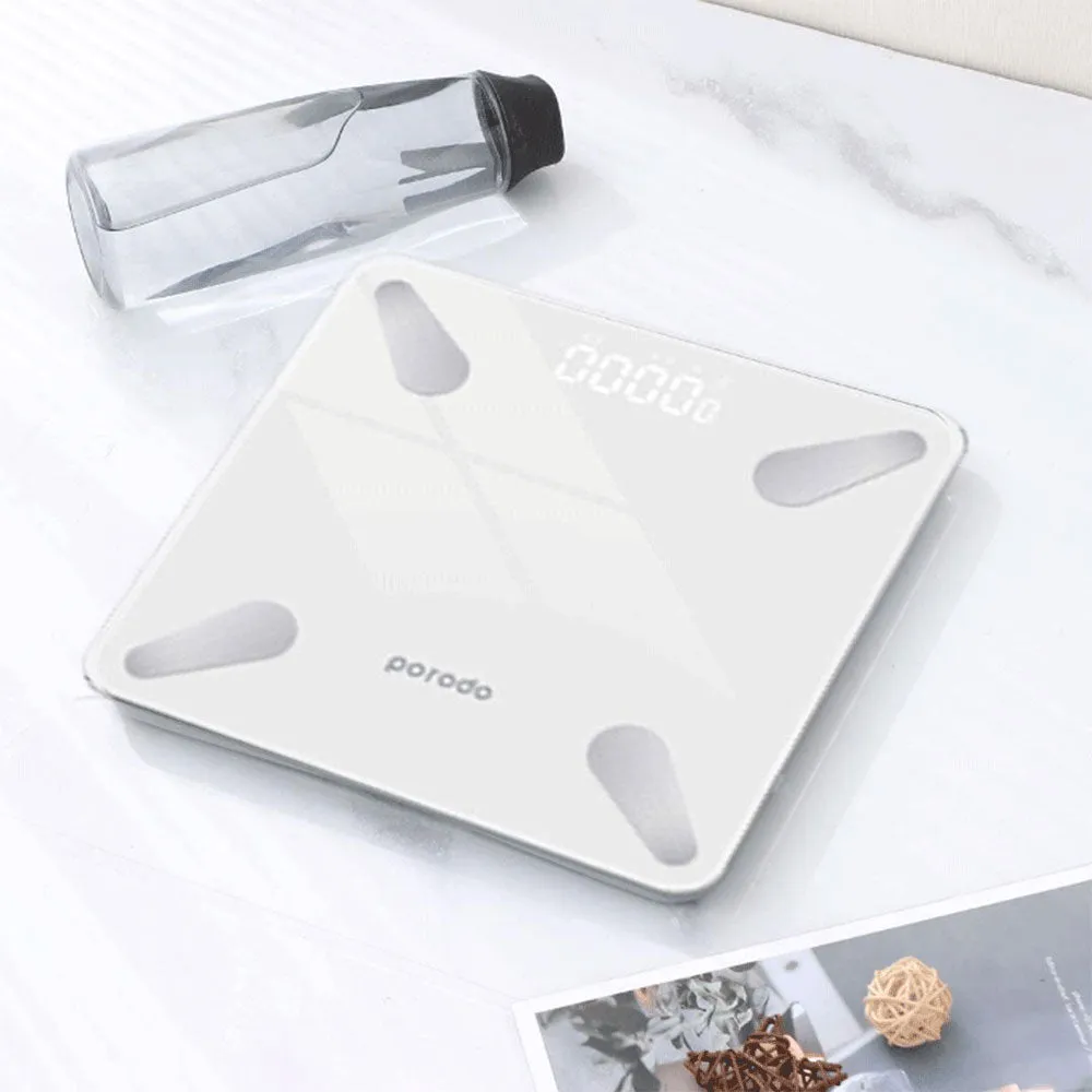 Porodo Lifestyle Bluetooth Smart Personal Scale PD-LSBSC-WH 180Kg - White