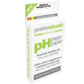 Prairie Naturals pH Paper 100 Test Strips