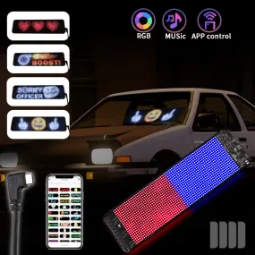 Programmable Car LED Sign LED Full-color Advertising Screen