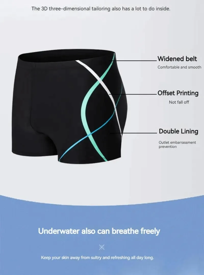 Quick Dry Men's Streamline Swim Trunks - SF2021