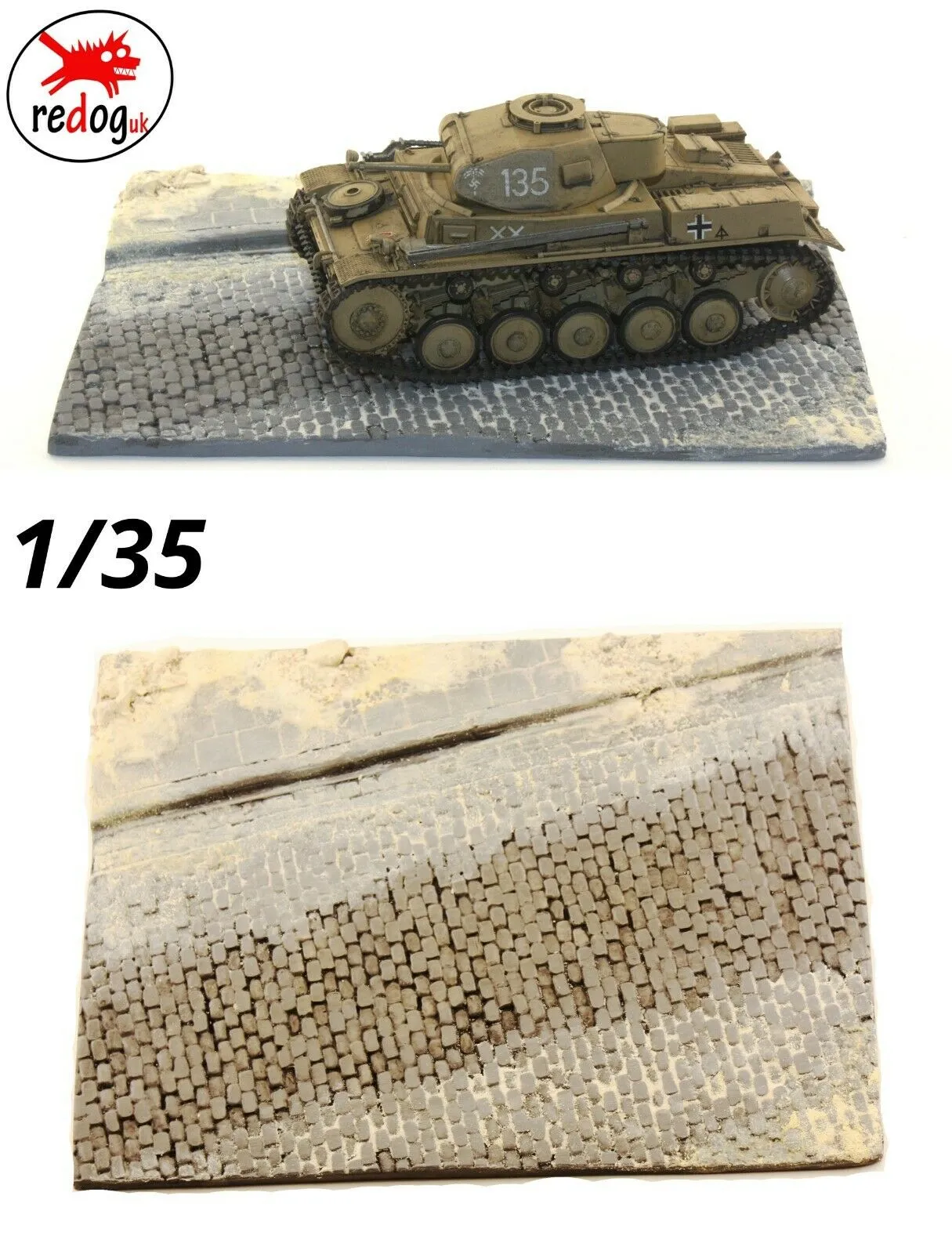 Redog 1/35  Dispay base /diorama for vehicle - tank model kit / U1