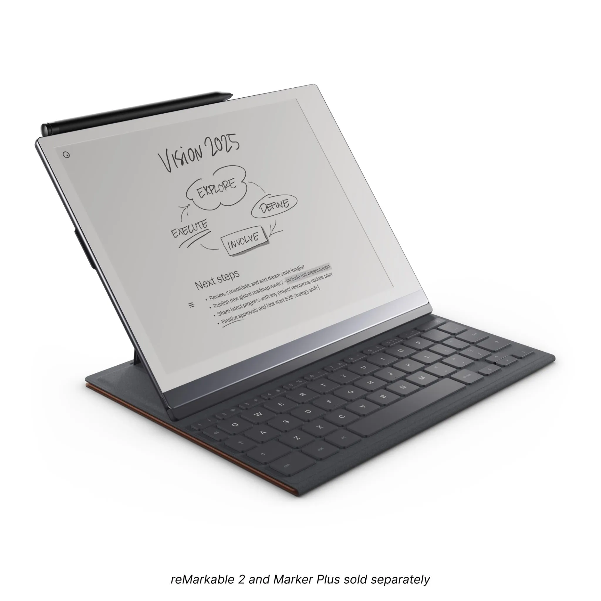reMarkable Type Folio Keyboard Cover for reMarkable 2 Paper Tablet(Sepia Brown)