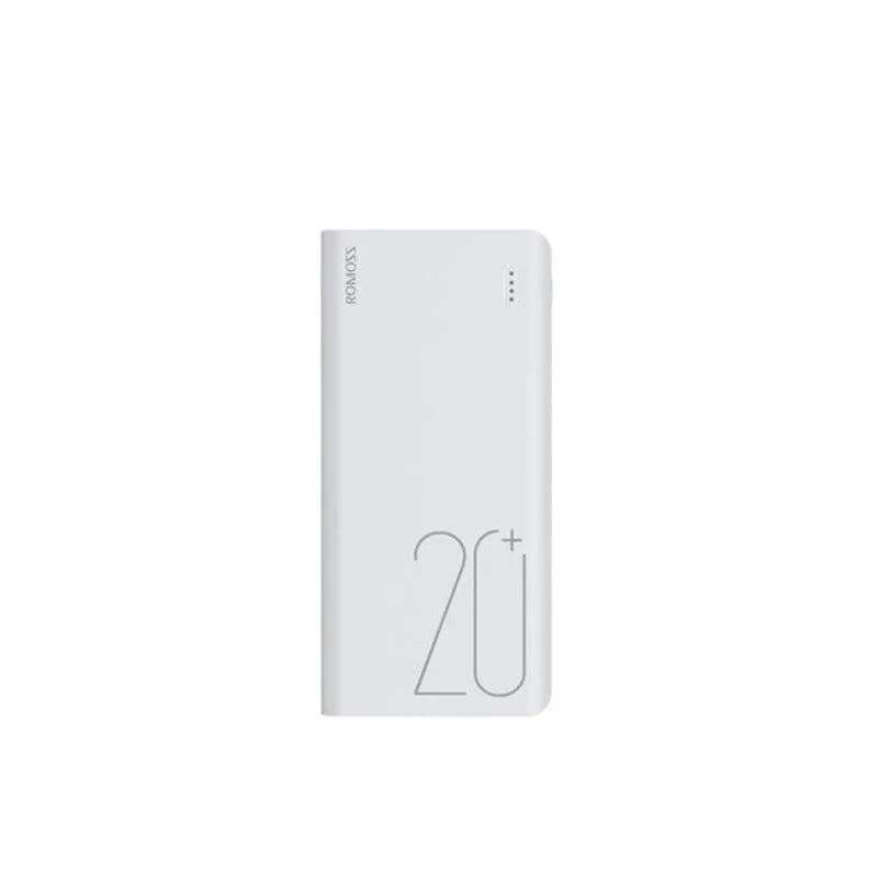 Romoss Sense6  20000mAh QC Type-C Power Bank - White