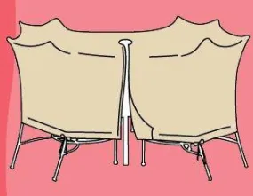 Round 48" Table & Chairs Cover CP552