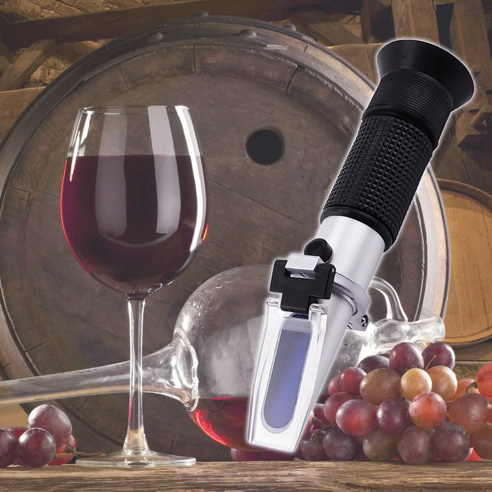 RSG-100ATC Handheld 0-32% ATC Brix & Beer Refractometer Sugar Wine Wort SG