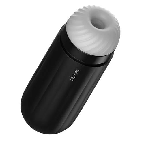 Sam Neo Interactive Suction Vibrating Masturbator - Black