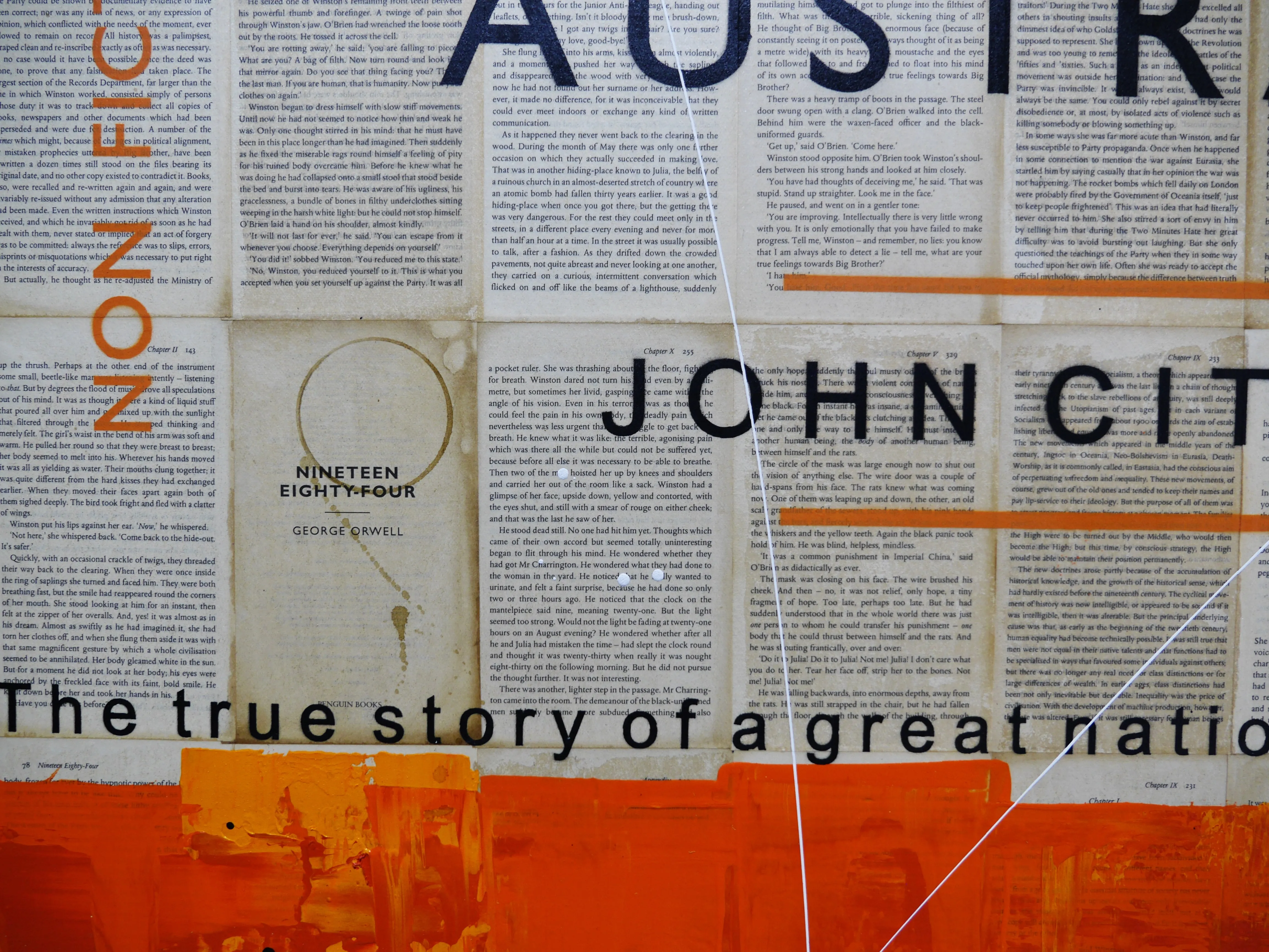 Say G'day 140cm x 100cm Australiana Urban Pop Book Club Painting