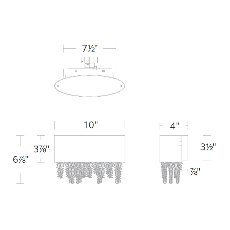 Schonbek S3510 Soleil 1-lt 10" LED Vanity