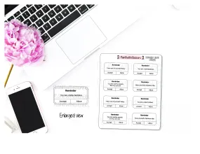 Self Care Text Message Reminder Stickers