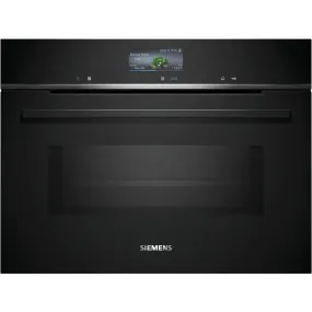 Siemens CM776G1B1B iQ700 Compact Oven with Microwave Function, Black