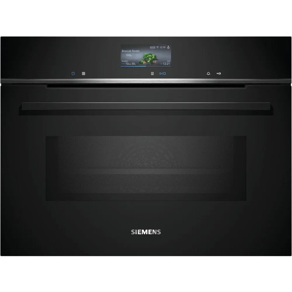 Siemens CM776G1B1B iQ700 Compact Oven with Microwave Function, Black