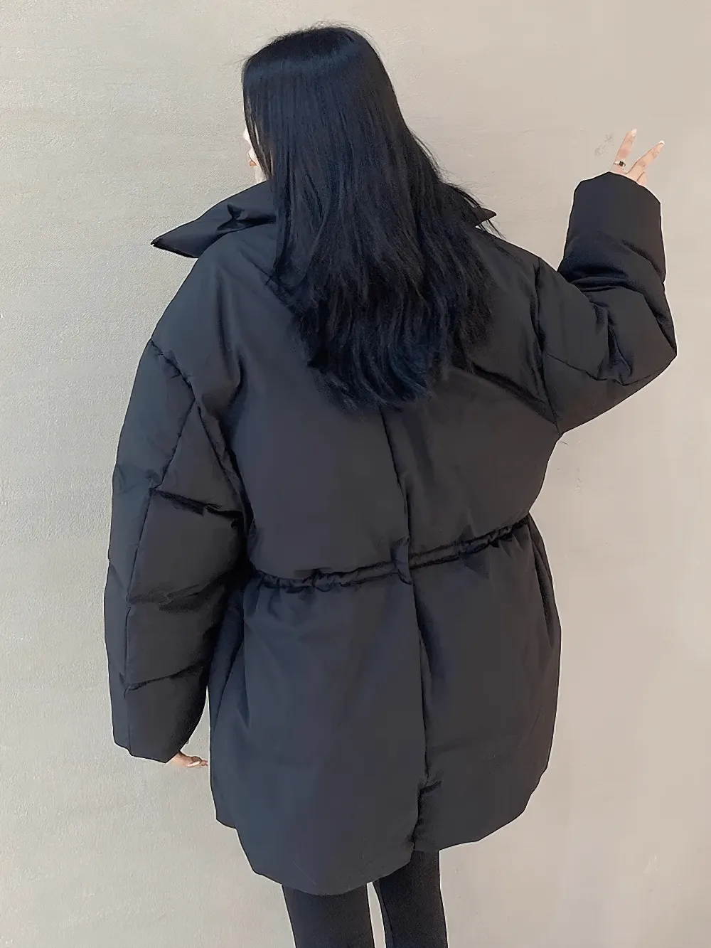 Slim Fit Thick Jacket with Adjustable Waist - SF2303