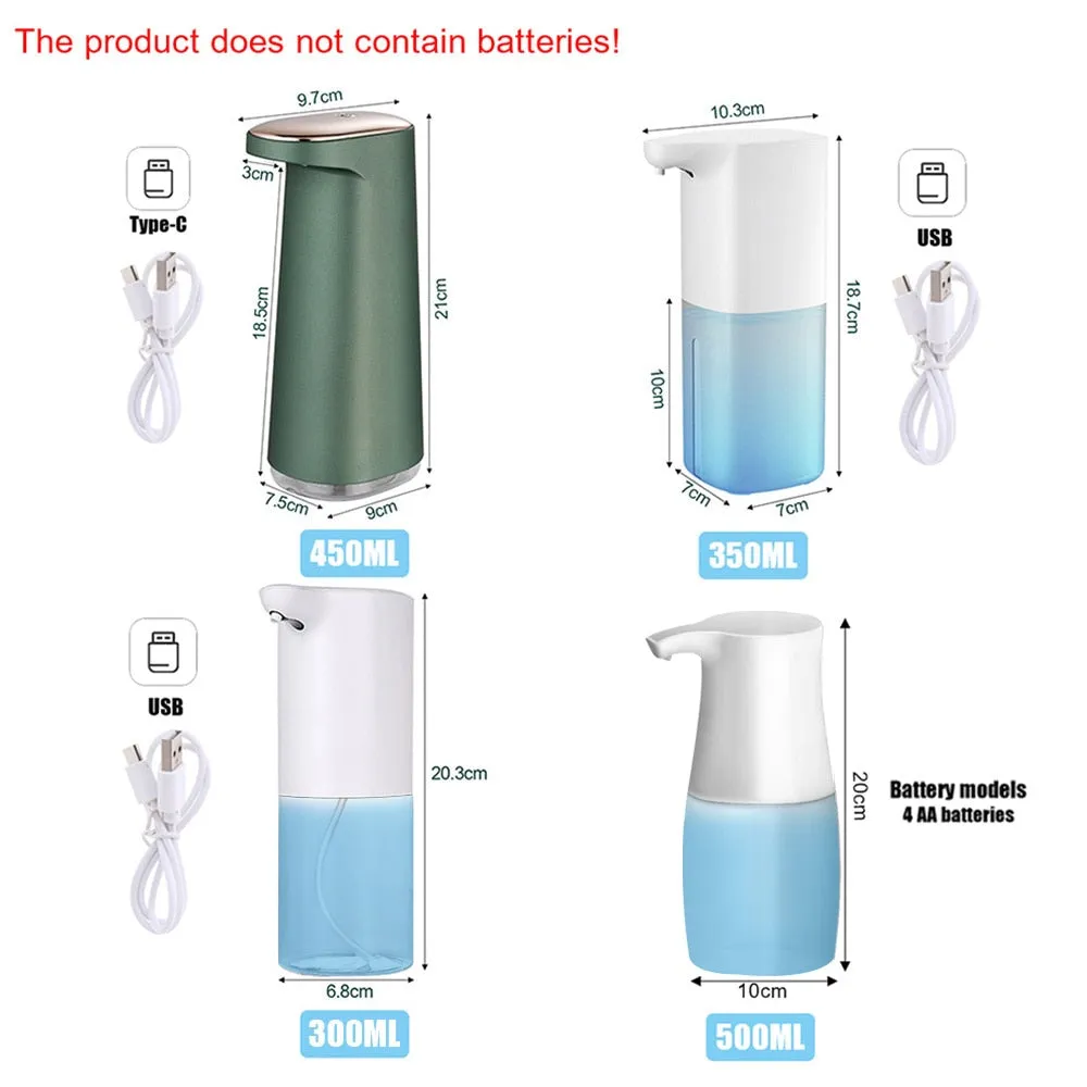 Smart Automatic Liquid Foam Soap Dispenser With Sensor and USB Charging