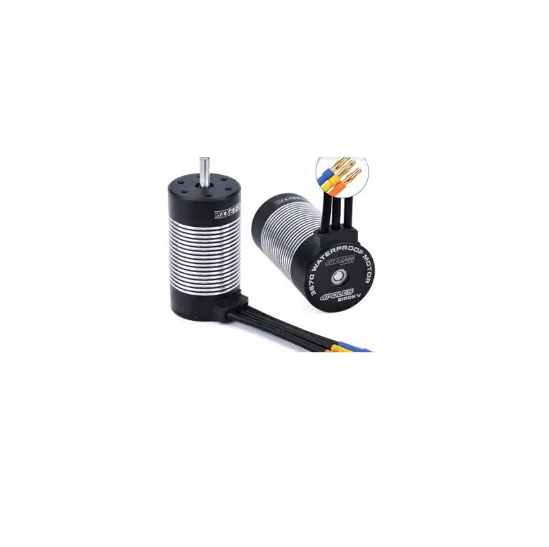 SURPASS HOBBY – 3665 ROCKET sensoreless waterproof motor 5.0 shaft 4.0 Gold plated connectors 2100 KV　