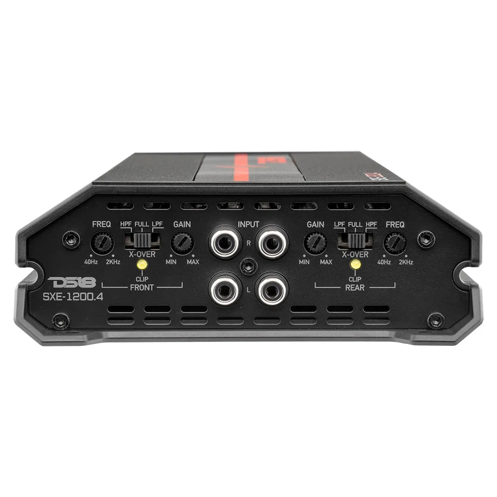 SXE Class A/B 4-Channel Full-Range Car Amplifier 4 x 60 RMS @4 Ohm 1200 Watts