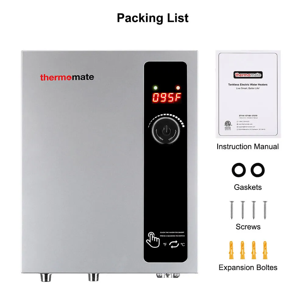 Tankless Electric On Demand Instant Hot Water Heater - 240V | 11kW