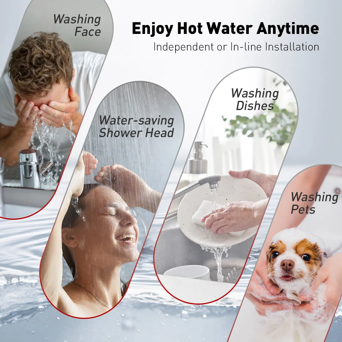Tankless Electric On Demand Instant Hot Water Heater - 240V | 14kW