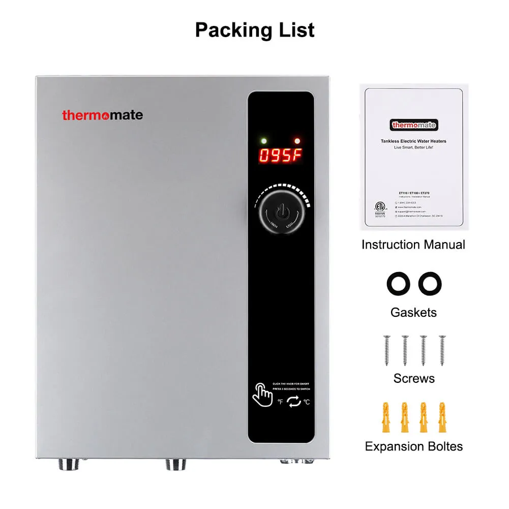 Tankless Electric On Demand Instant Hot Water Heater - 240V | 18kW
