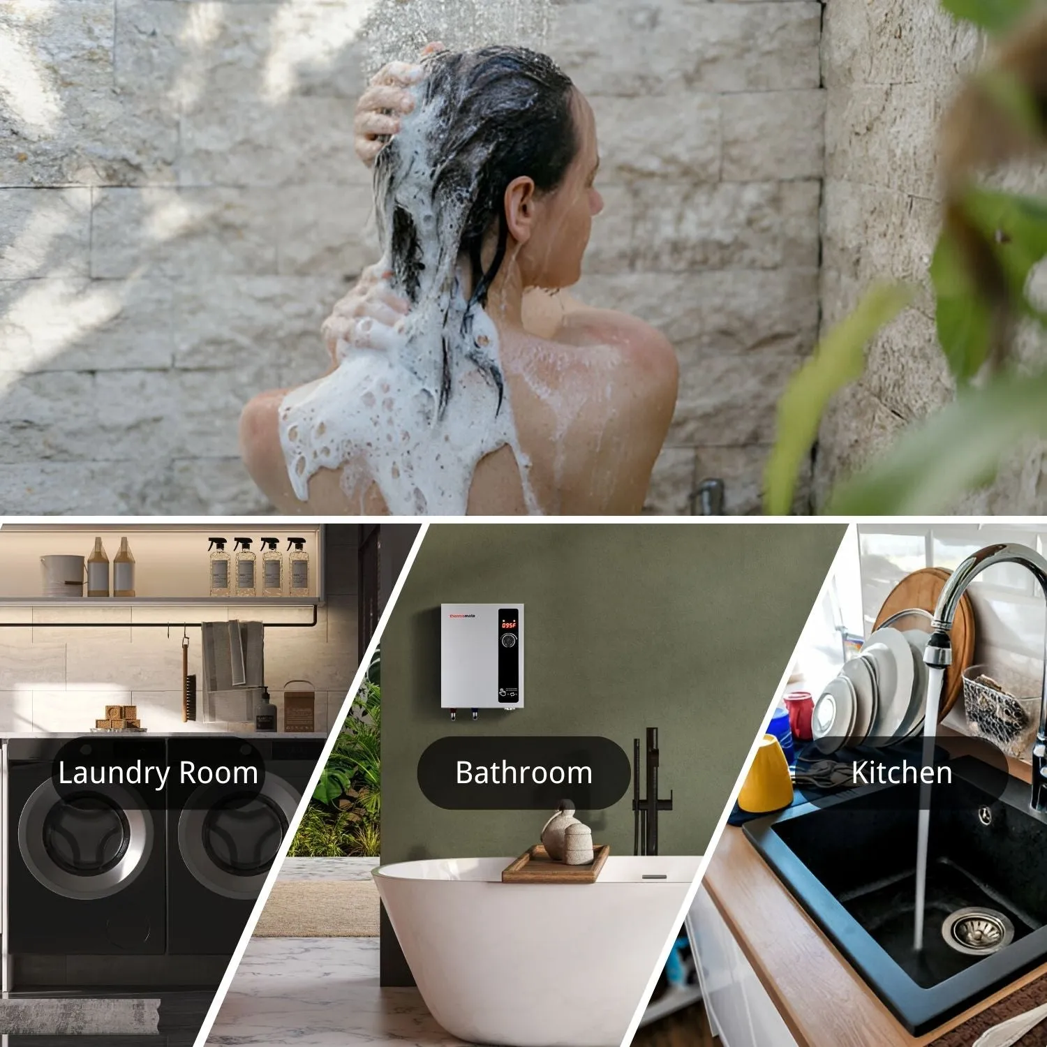 Tankless Electric On Demand Instant Hot Water Heater - 240V | 27kW