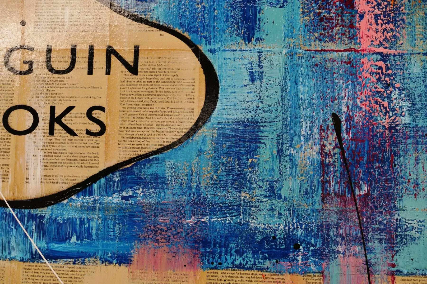 Taxing Times 140cm x 100cm Tax Time Urban Pop Book Club Painting (SOLD)
