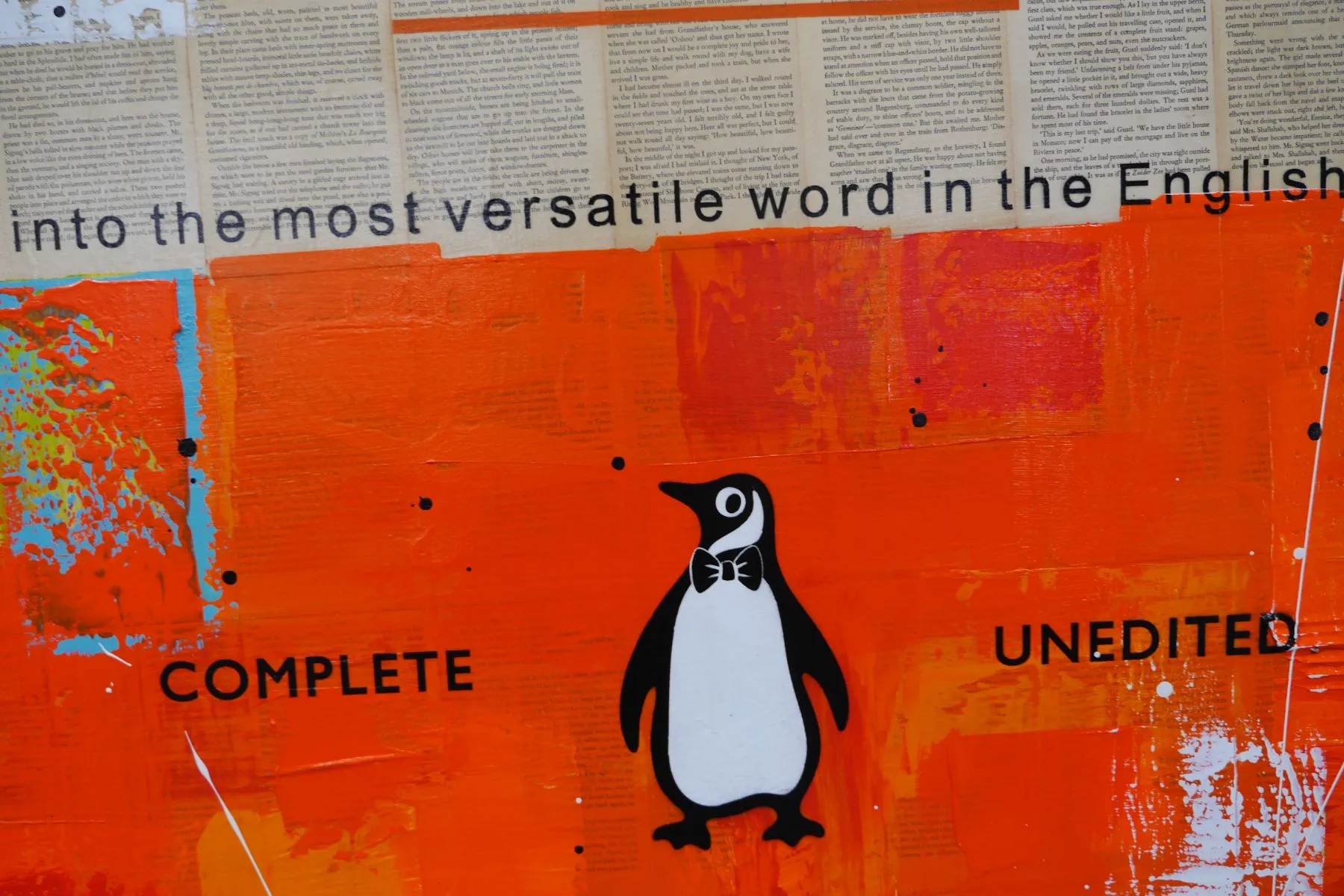 That Word 140cm x 100cm Fuck Urban Pop Book Club Painting (SOLD)