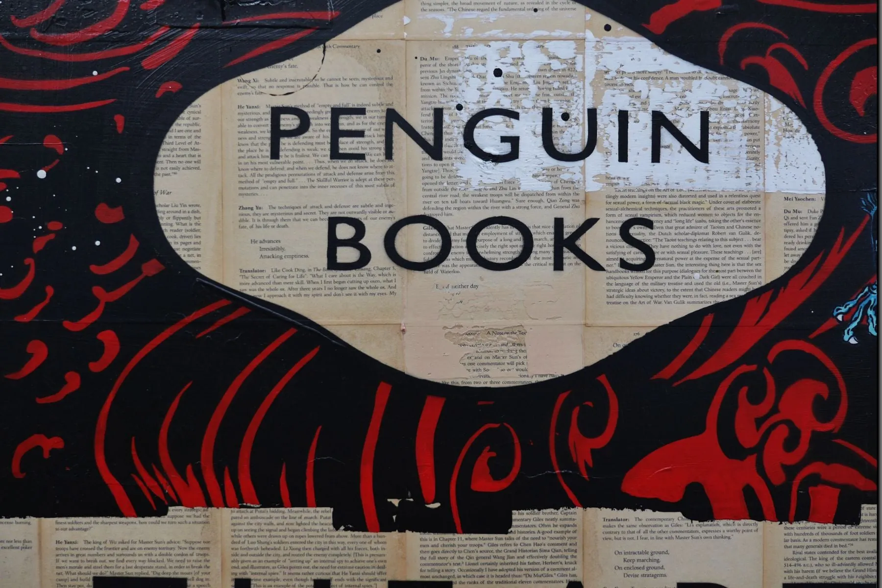 The Art 140cm x 100cm Urban Pop Book Club Painting (SOLD)