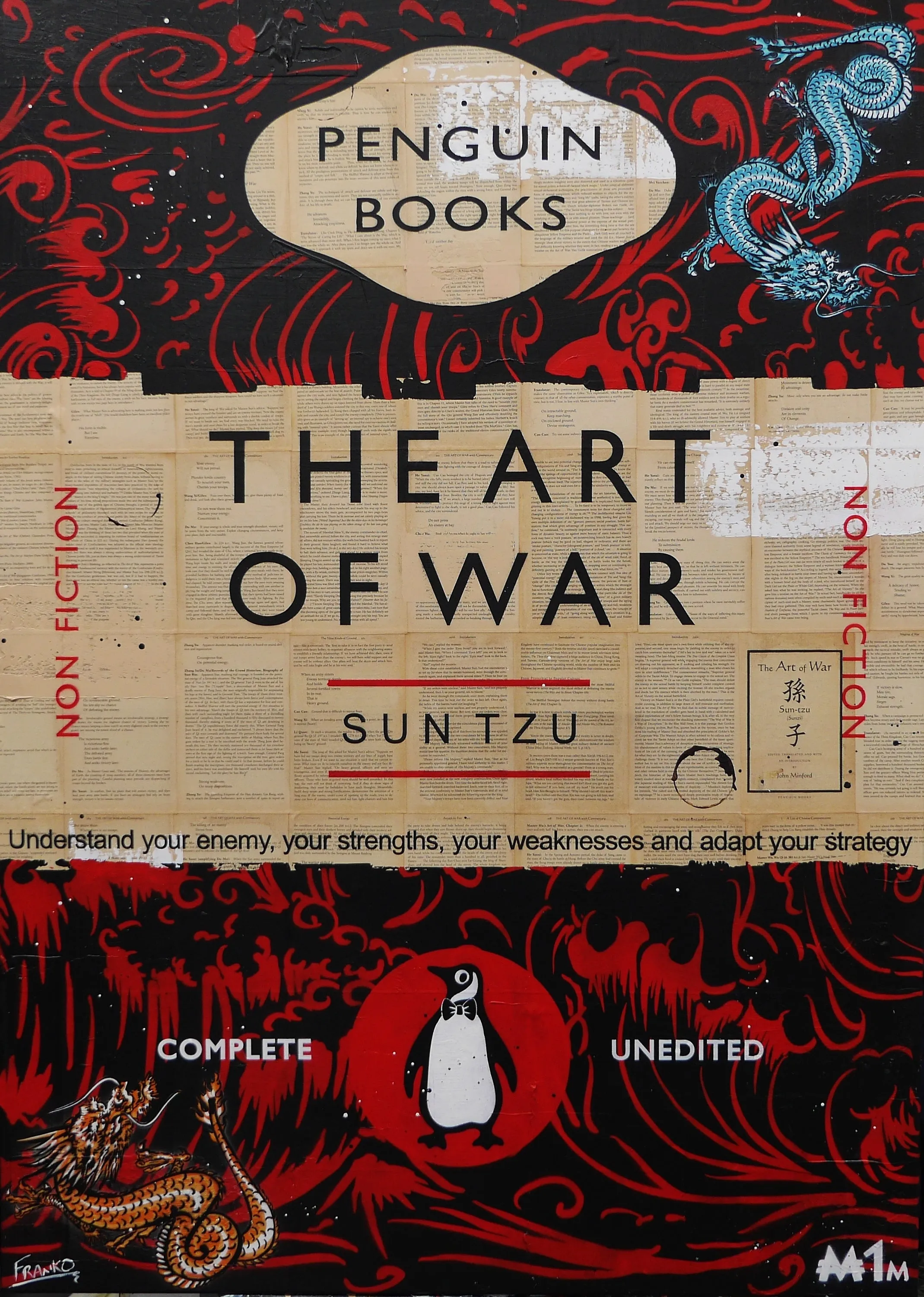 The Art 140cm x 100cm Urban Pop Book Club Painting (SOLD)