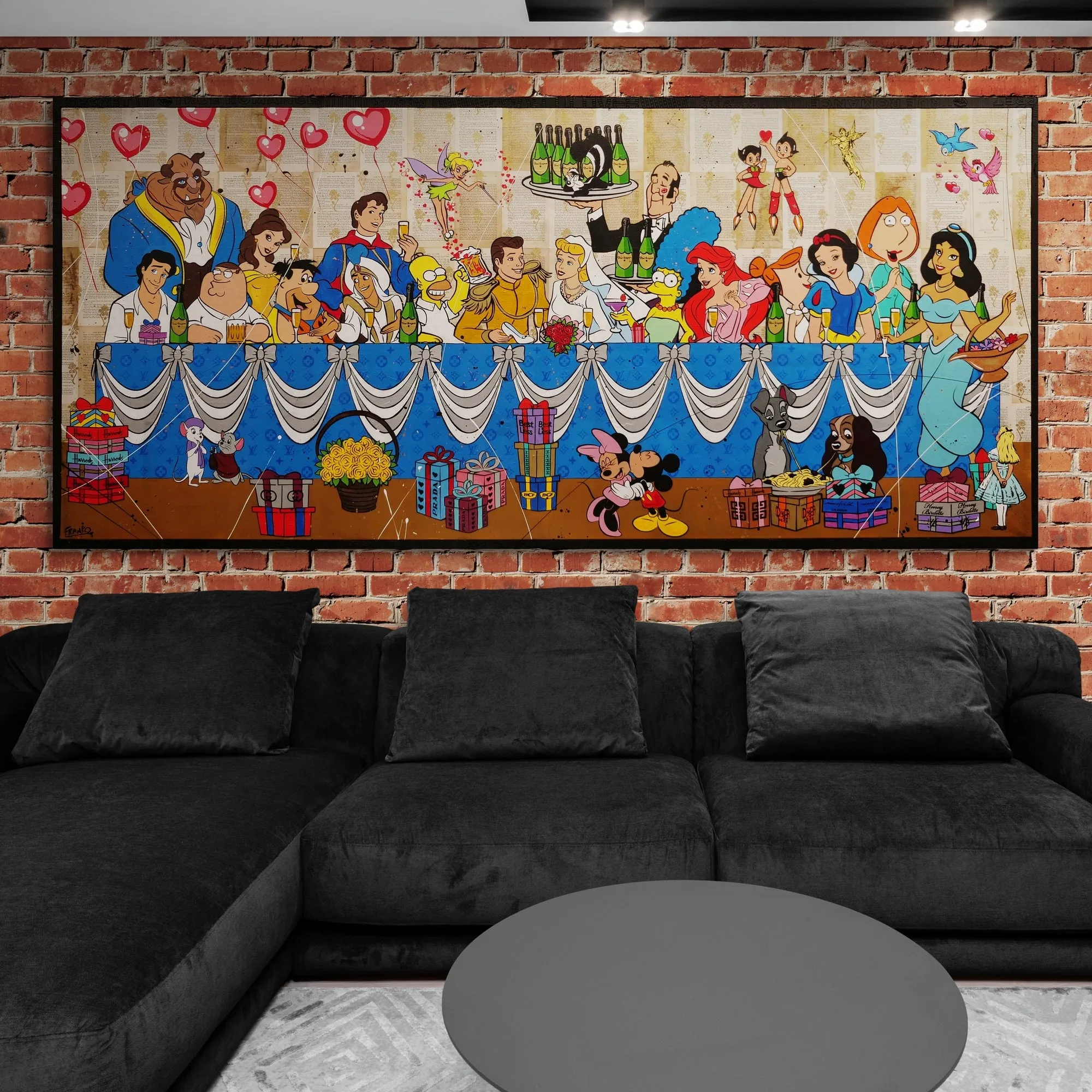 The Wedding of the Century 270cm x 120cm Cinderella Wedding Urban Pop Book Club Painting