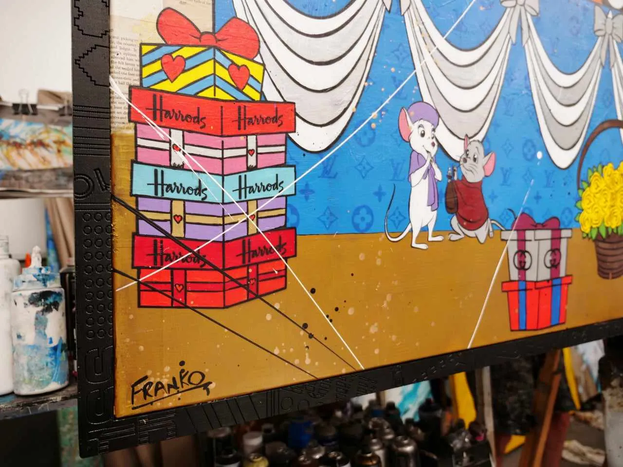 The Wedding of the Century 270cm x 120cm Cinderella Wedding Urban Pop Book Club Painting