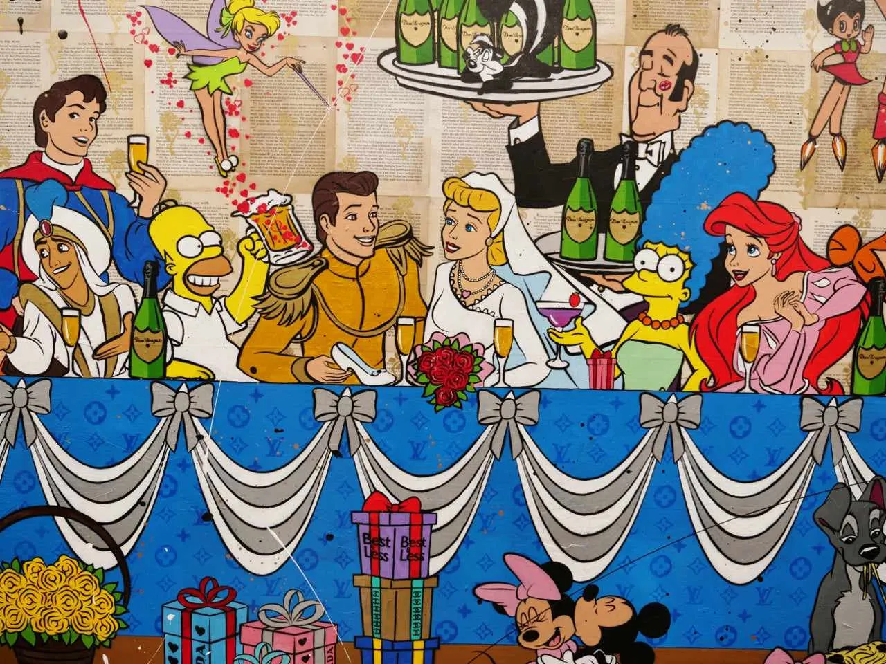 The Wedding of the Century 270cm x 120cm Cinderella Wedding Urban Pop Book Club Painting