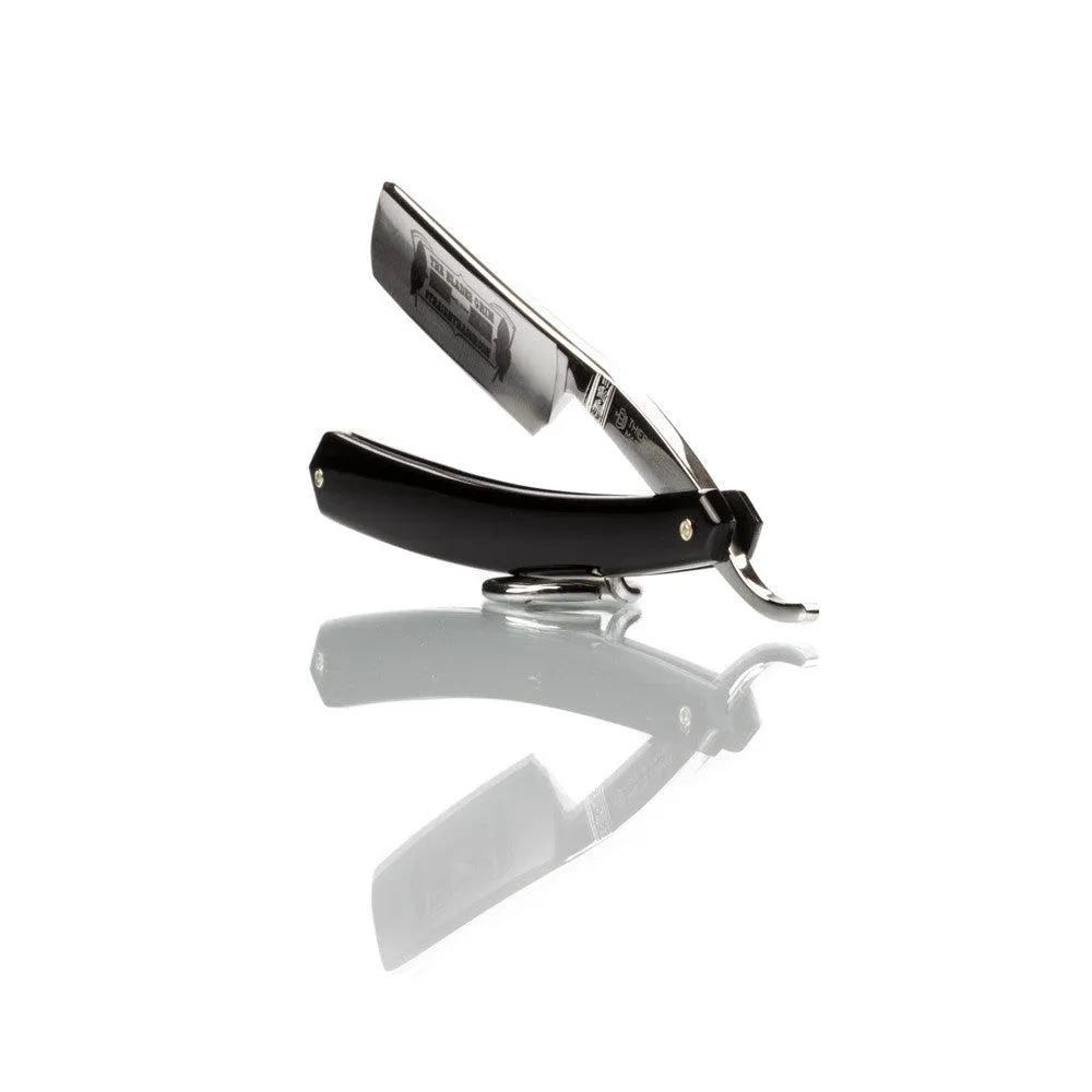 Thiers Issard - The Blades Grim 6/8" Straight Razor - Black Acrylic Scales
